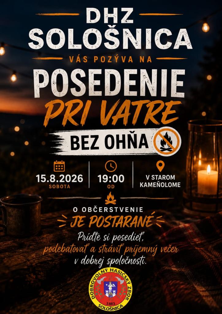 Posedenie pri vatre bez&nbsp;ohňa