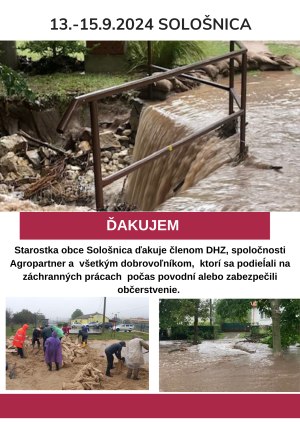 Poďakovanie 