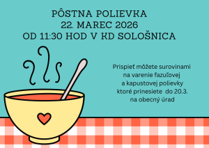 pozvánka pôstna polievka 2026 